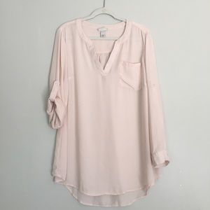 Blush pink Ava & Viv blouse